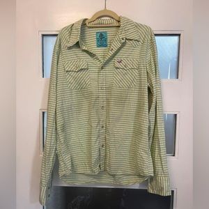 Light green men’s Hollister button down. Size large